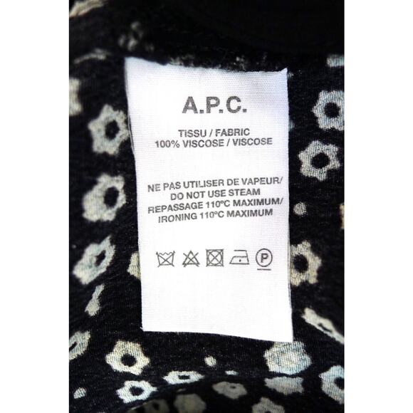 A.P.C. Marguerite Belted Floral Print Midi Dress SSENSE Garmentory 36 S $595 - Picture 11 of 16